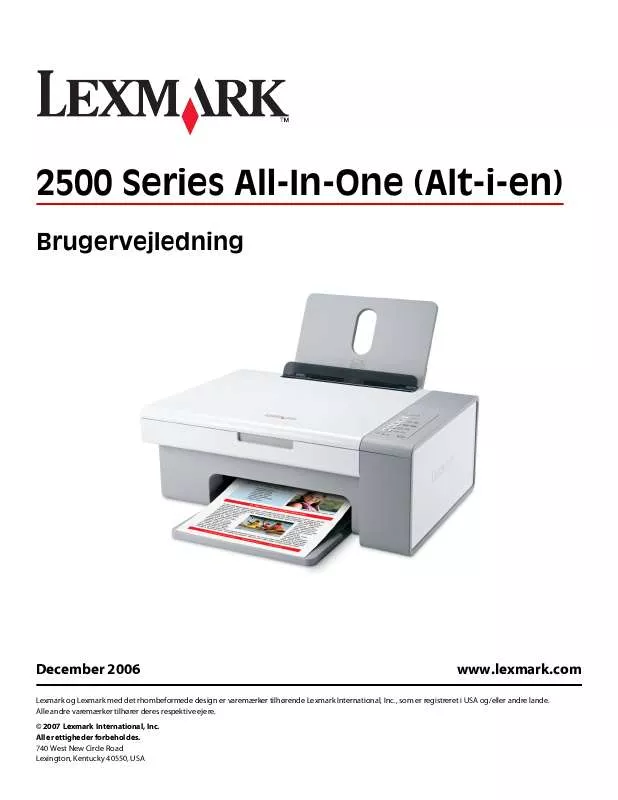 Mode d'emploi LEXMARK X2500