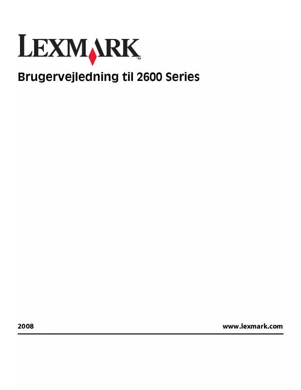 Mode d'emploi LEXMARK X2600