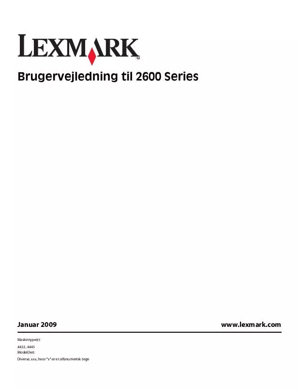 Mode d'emploi LEXMARK X2670