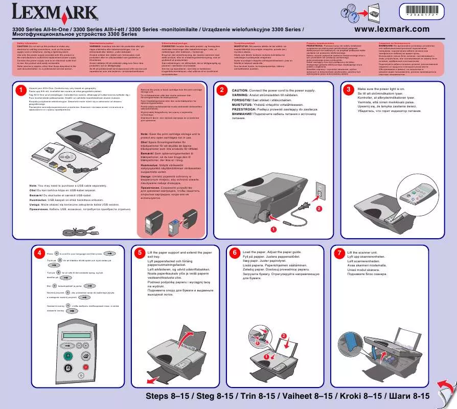 Mode d'emploi LEXMARK X3350