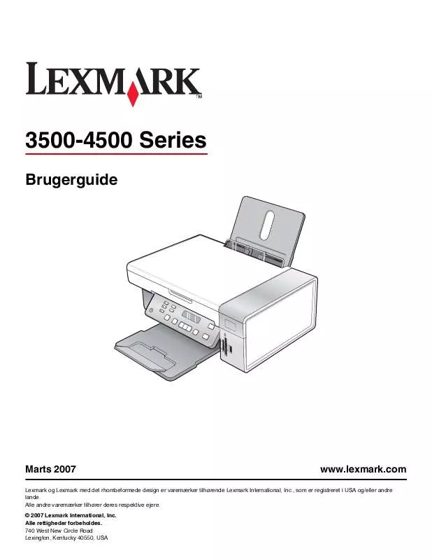 Mode d'emploi LEXMARK X3550