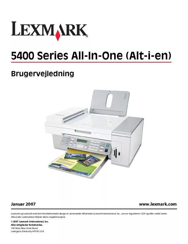 Mode d'emploi LEXMARK X5450