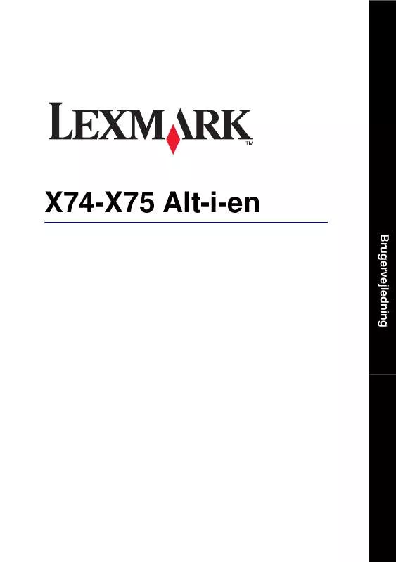 Mode d'emploi LEXMARK X74