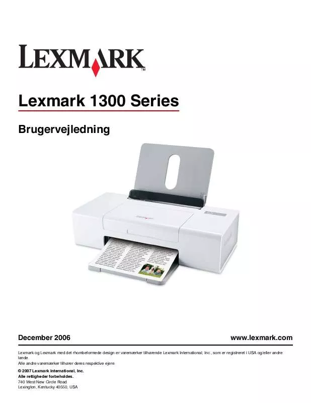 Mode d'emploi LEXMARK Z1300