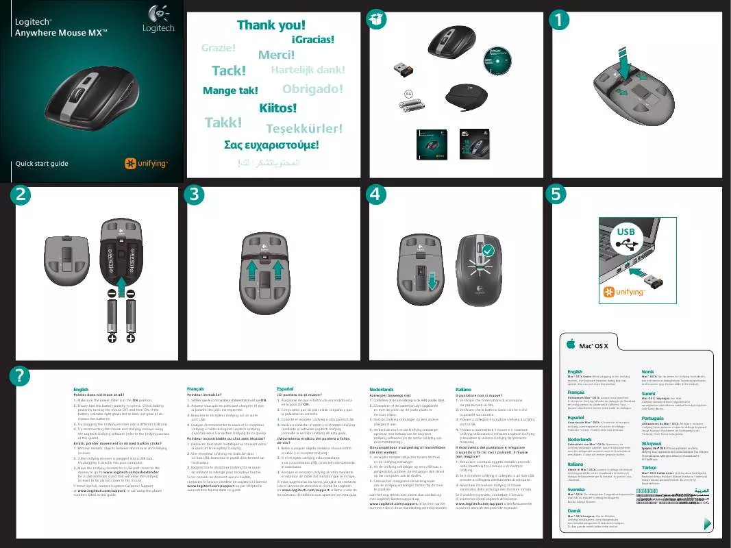 Mode d'emploi LOGITECH MX