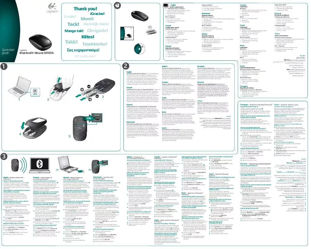 Mode d'emploi LOGITECH M555B