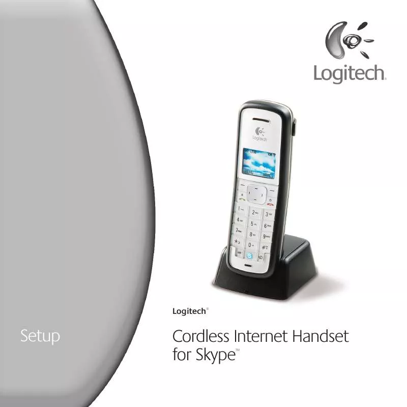 Mode d'emploi LOGITECH CORDLESS INTERNET HANDSET FOR SKYPE