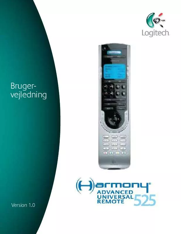 Mode d'emploi LOGITECH HARMONY 525