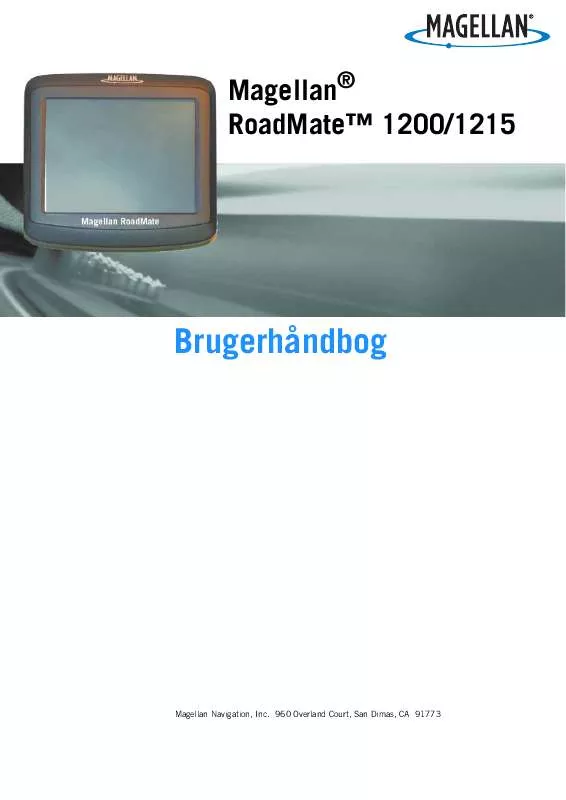 Mode d'emploi MAGELLAN ROADMATE 1200