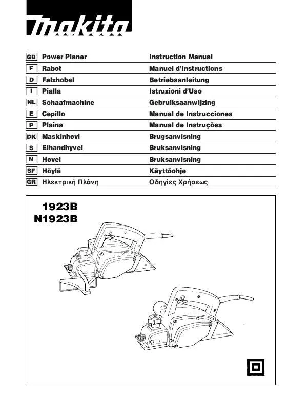 Mode d'emploi MAKITA 1923B