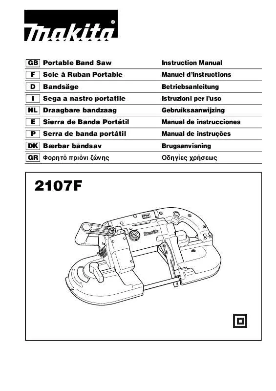 Mode d'emploi MAKITA 2107F