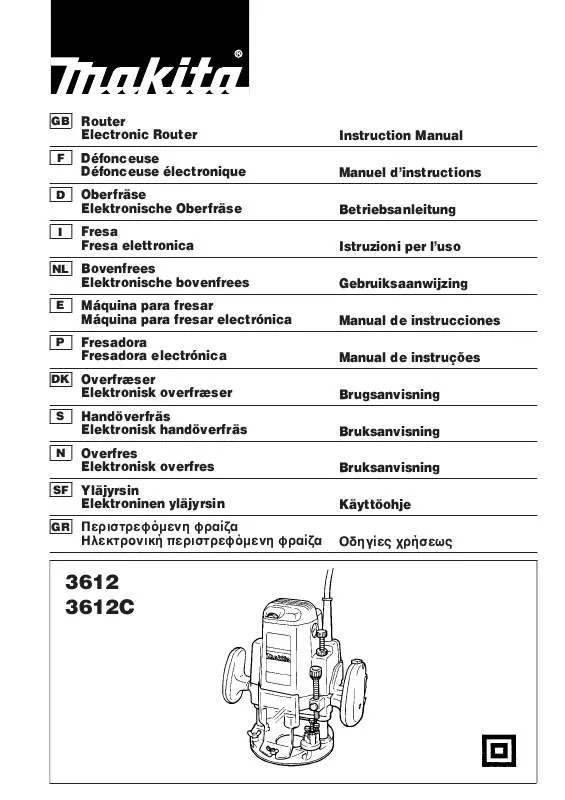 Mode d'emploi MAKITA 3612C