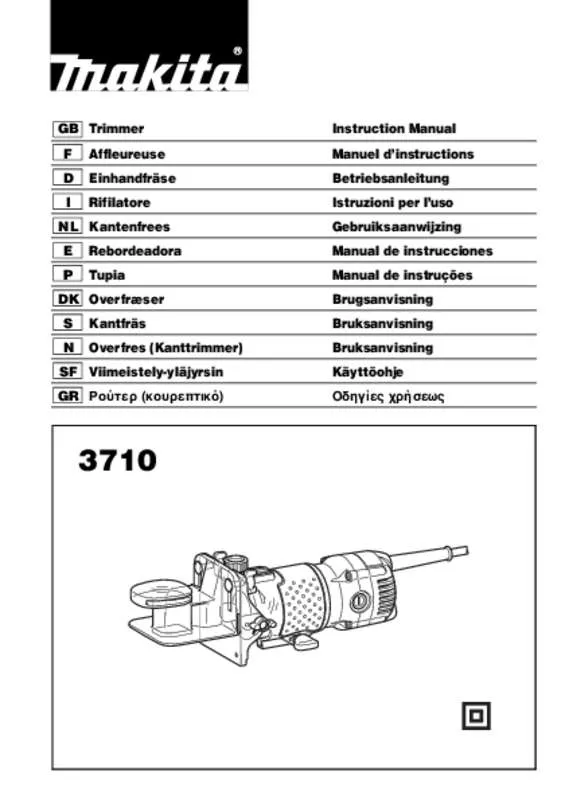 Mode d'emploi MAKITA 3710