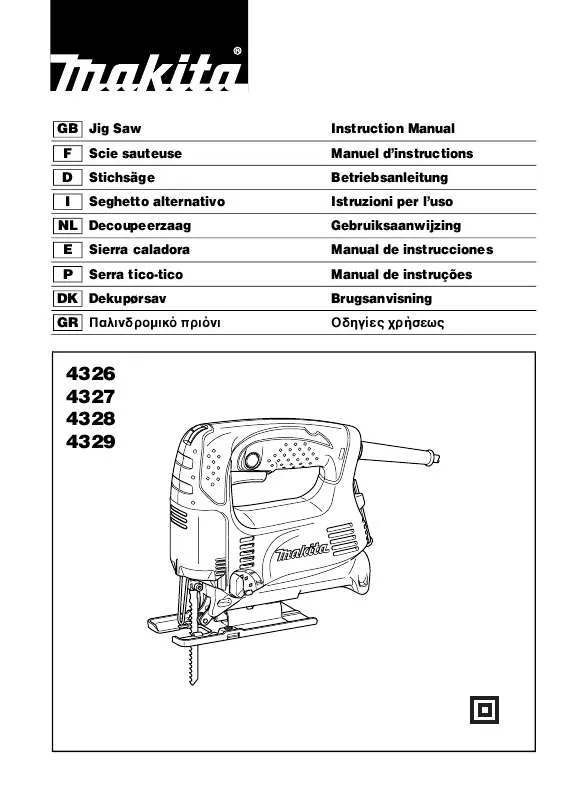 Mode d'emploi MAKITA 4327