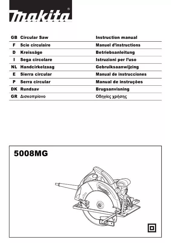 Mode d'emploi MAKITA 5008MG