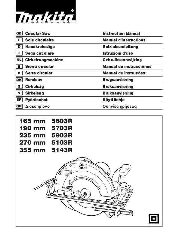 Mode d'emploi MAKITA 5103R