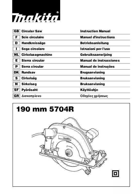 Mode d'emploi MAKITA 5704R