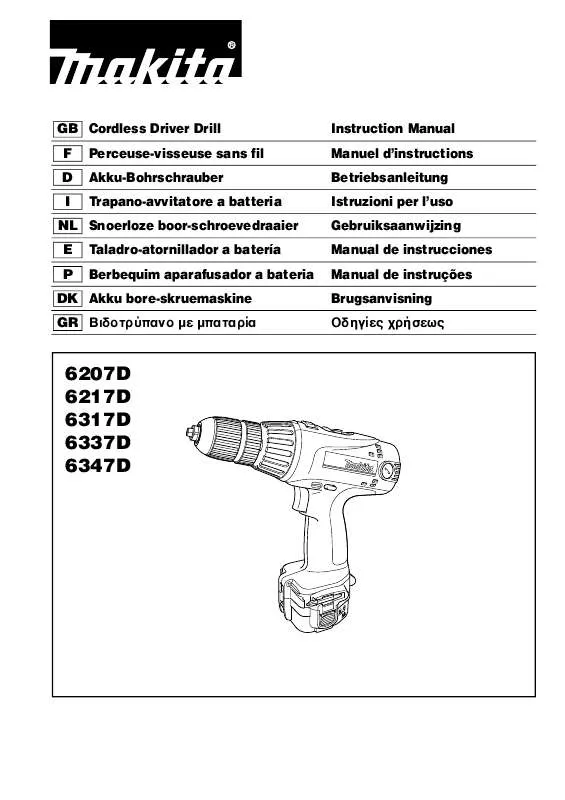 Mode d'emploi MAKITA 6207D