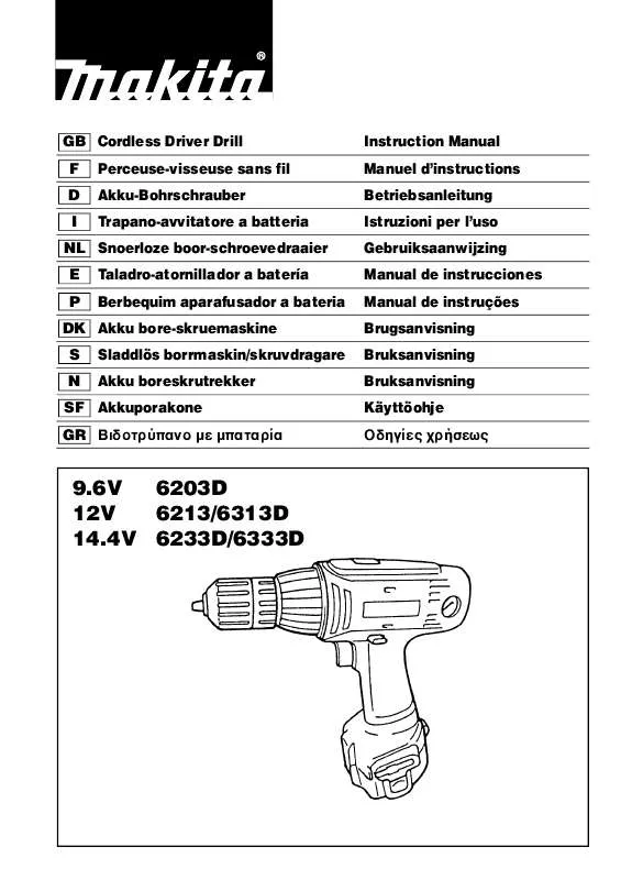 Mode d'emploi MAKITA 6213