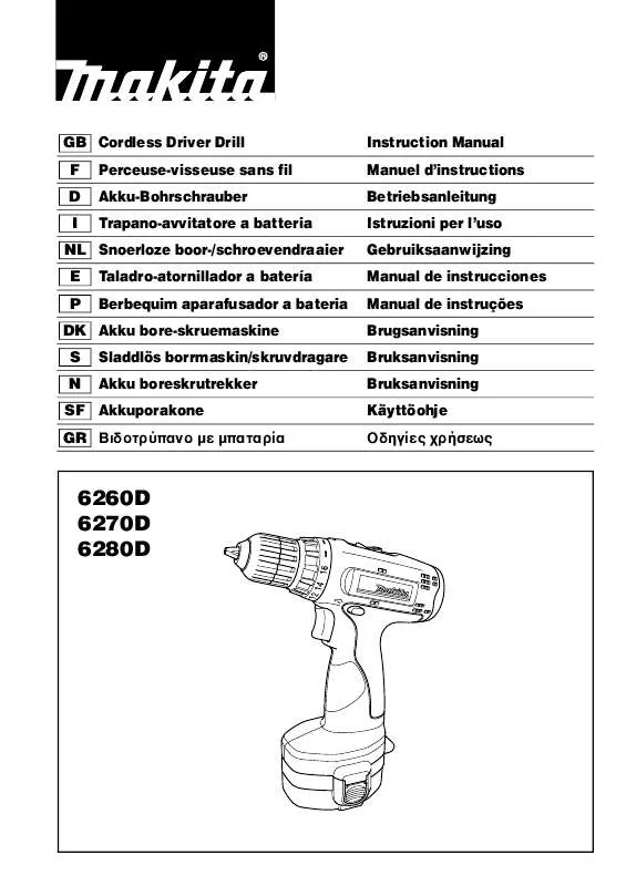 Mode d'emploi MAKITA 6280DWAET2