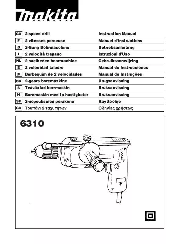 Mode d'emploi MAKITA 6310