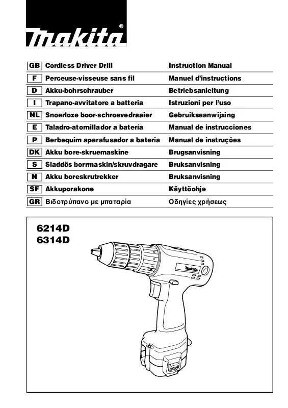 Mode d'emploi MAKITA 6314D