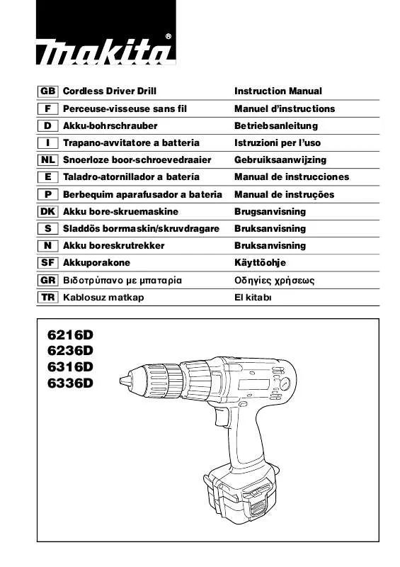 Mode d'emploi MAKITA 6316D