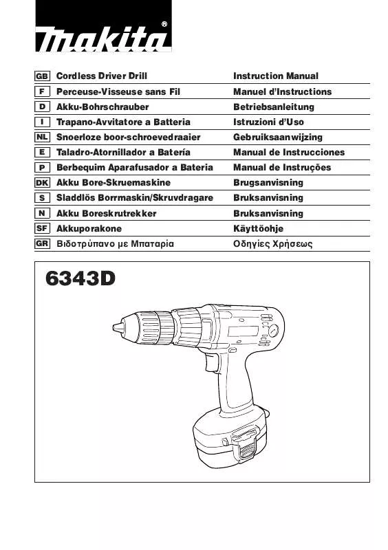 Mode d'emploi MAKITA 6343D