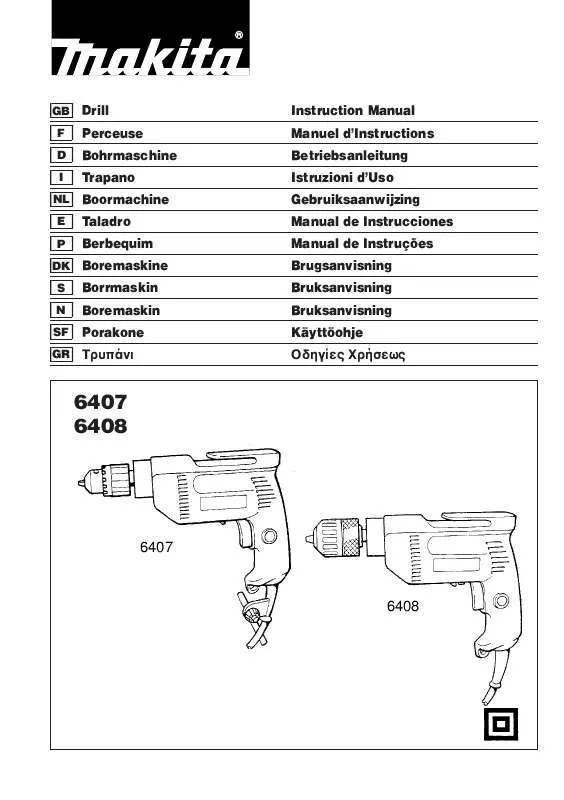 Mode d'emploi MAKITA 6408