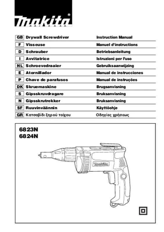 Mode d'emploi MAKITA 6823N