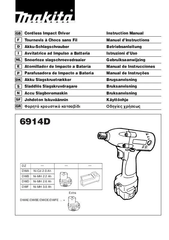 Mode d'emploi MAKITA 6914D