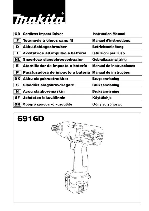 Mode d'emploi MAKITA 6916D