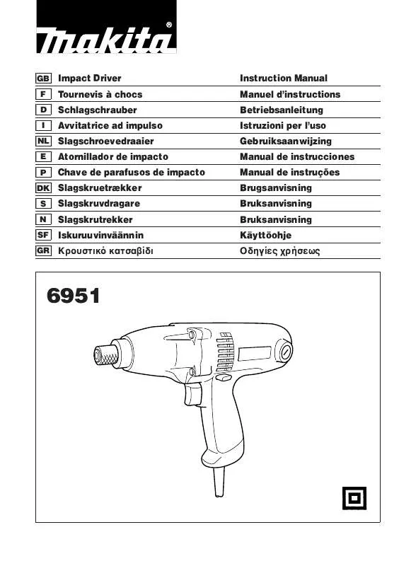 Mode d'emploi MAKITA 6951