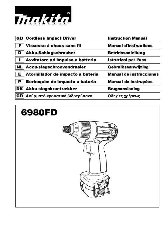 Mode d'emploi MAKITA 6980FD