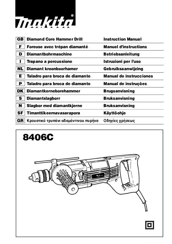 Mode d'emploi MAKITA 8406C