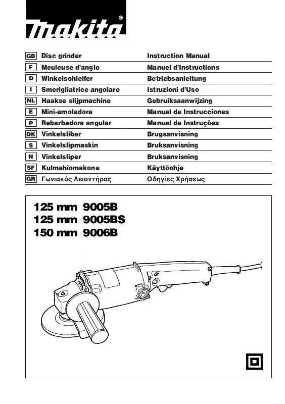 Mode d'emploi MAKITA 9005BS