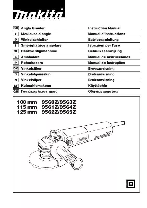 Mode d'emploi MAKITA 9561Z