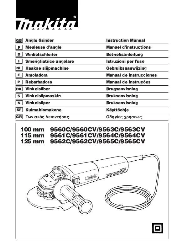 Mode d'emploi MAKITA 9562C