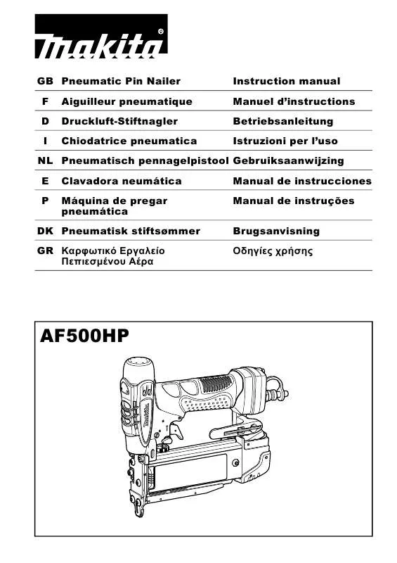 Mode d'emploi MAKITA AF500HP