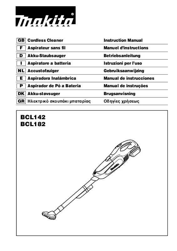 Mode d'emploi MAKITA BCL142