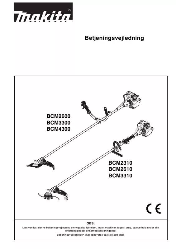 Mode d'emploi MAKITA BCM2600