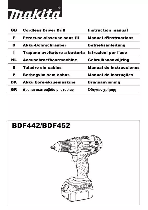 Mode d'emploi MAKITA BDF442