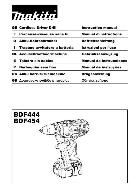 Mode d'emploi MAKITA BDF454