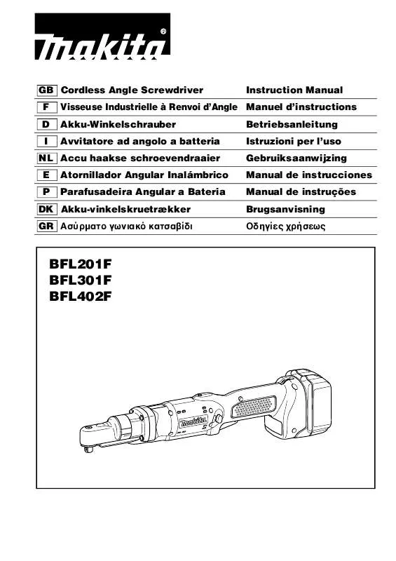 Mode d'emploi MAKITA BFL402F