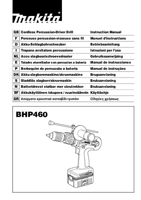 Mode d'emploi MAKITA BHP460WAE