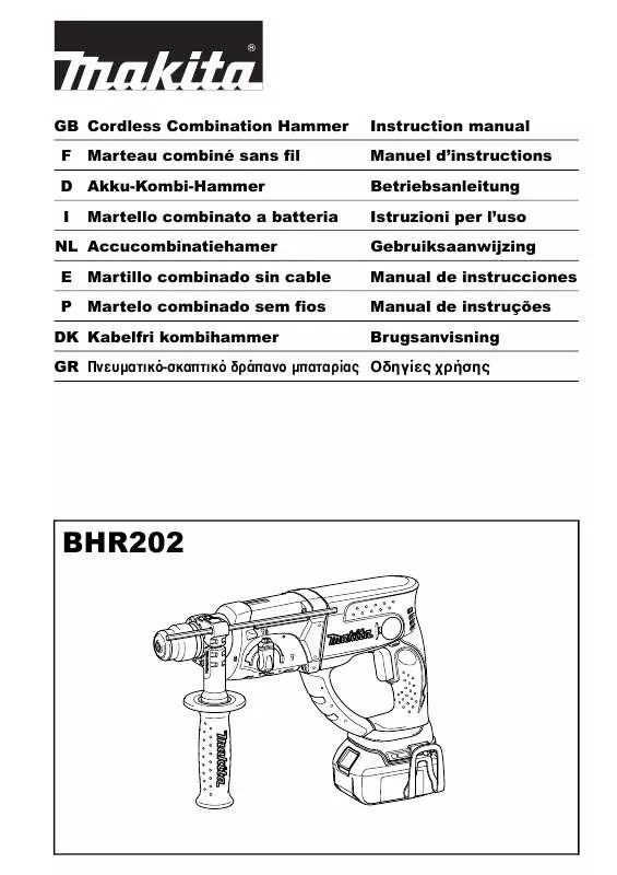 Mode d'emploi MAKITA BHR202