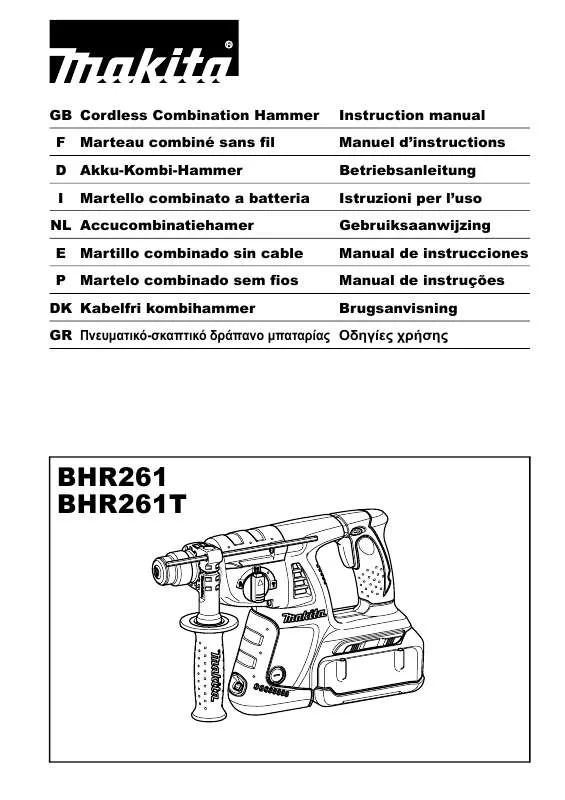 Mode d'emploi MAKITA BHR261T