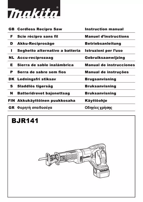 Mode d'emploi MAKITA BJR141