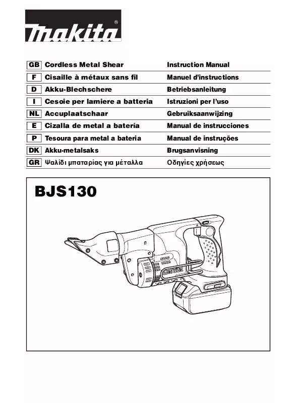 Mode d'emploi MAKITA BJS130