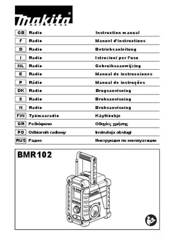 Mode d'emploi MAKITA BMR102